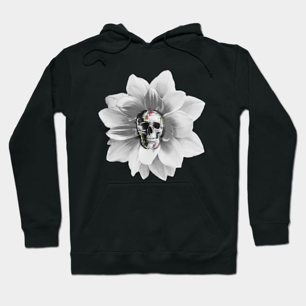 SkullDahlia Hoodie by ElleHaigh